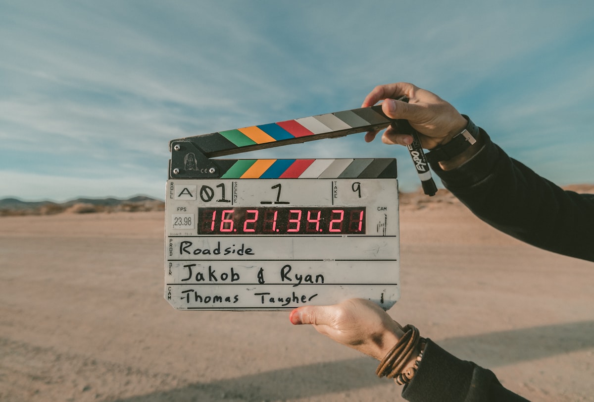 Caméra de cinéma sur plateau